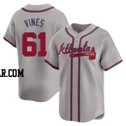 Darius Vines Men's Atlanta Braves Gray Limited Away Jersey