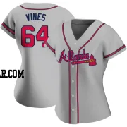 Darius Vines Women's Atlanta Braves Gray Authentic Road Jersey