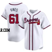 Darius Vines Youth Atlanta Braves White Limited Home Jersey