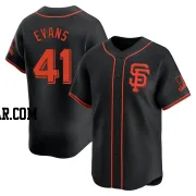 Darrell Evans Men's San Francisco Giants Black Limited Alternate Jersey