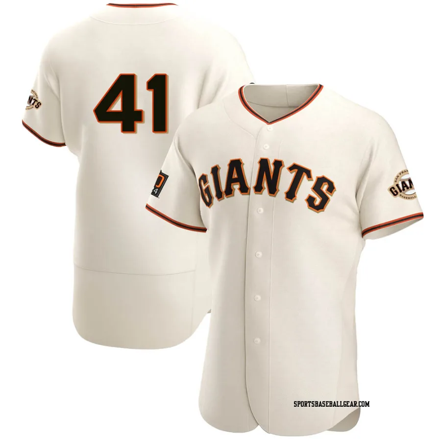 Darrell Evans Men's San Francisco Giants Cream Authentic Home Jersey