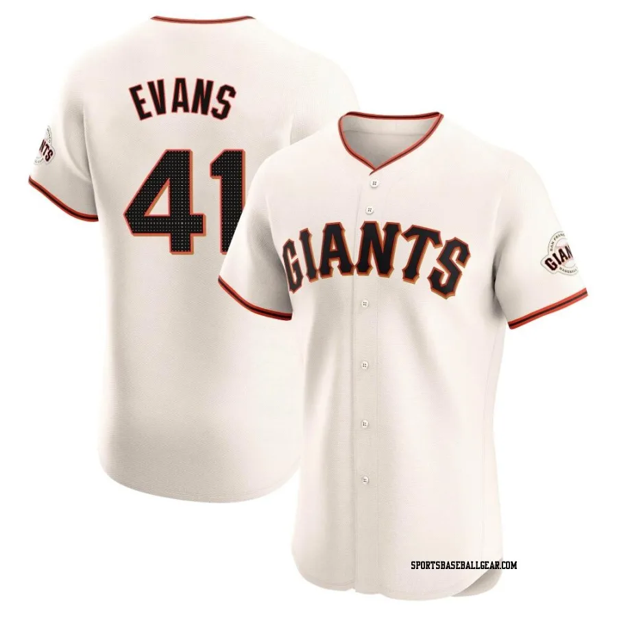 Darrell Evans Men's San Francisco Giants Cream Elite Home Jersey