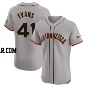 Darrell Evans Men's San Francisco Giants Gray Elite Road Jersey