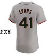 Darrell Evans Men's San Francisco Giants Gray Elite Road Jersey