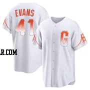 Darrell Evans Youth San Francisco Giants White Replica 2021 City Connect Jersey