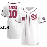 Darren Baker Men's Washington Nationals White Authentic Home Jersey