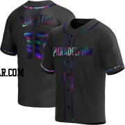 Darren Daulton Men's Philadelphia Phillies Black Holographic Replica Alternate Jersey