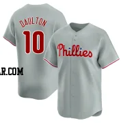 Darren Daulton Men's Philadelphia Phillies Gray Limited Away Jersey