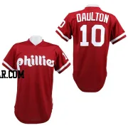 Darren Daulton Men's Philadelphia Phillies Red Authentic 1991 Throwback Jersey