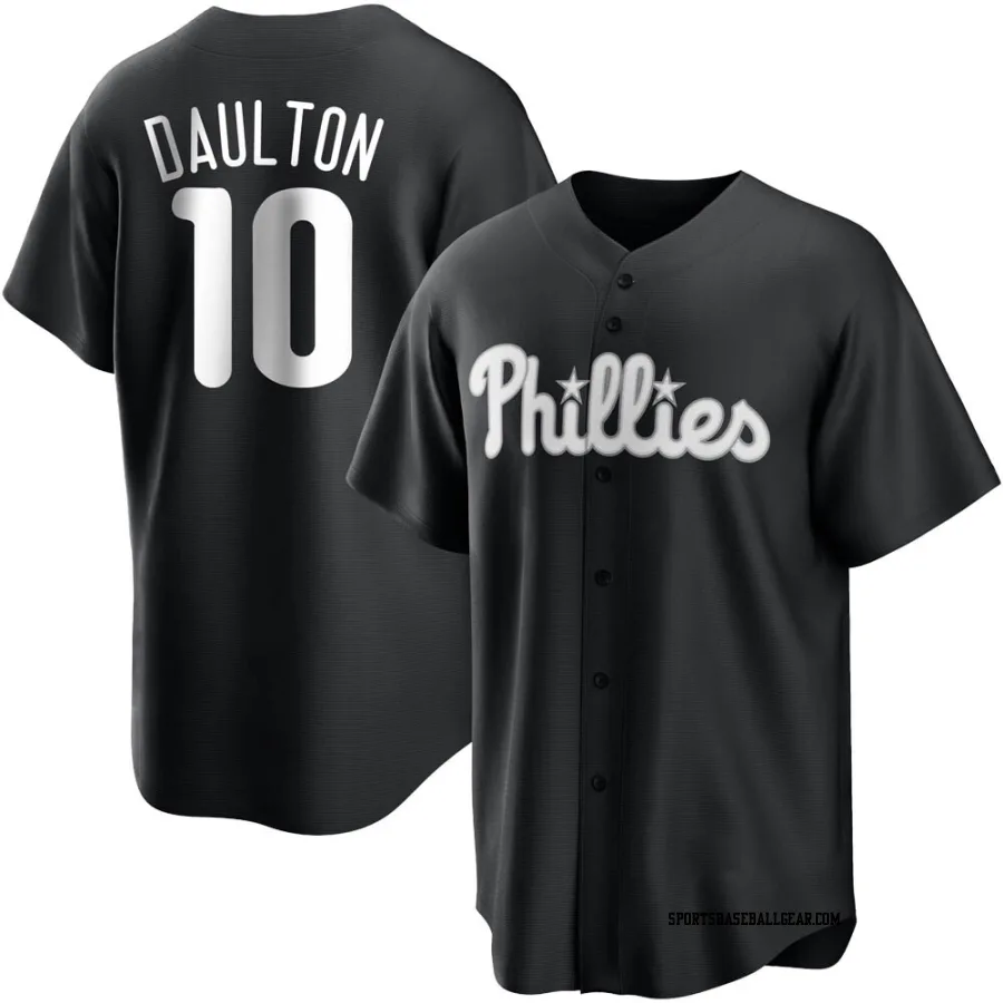 Darren Daulton Youth Philadelphia Phillies Black/White Replica Jersey