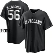 Darren McCaughan Men's Cleveland Guardians Black/White Replica Jersey