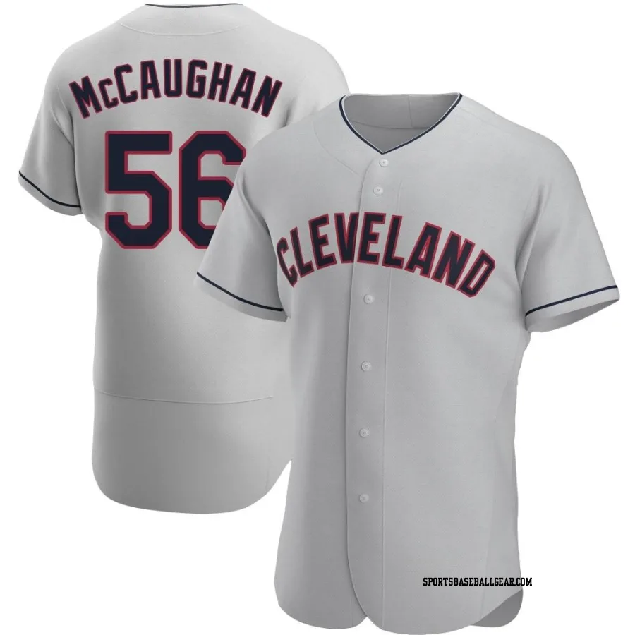 Darren McCaughan Men's Cleveland Guardians Gray Authentic Road Jersey