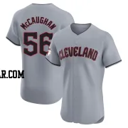 Darren McCaughan Men's Cleveland Guardians Gray Elite Road Jersey