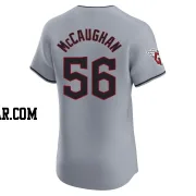 Darren McCaughan Men's Cleveland Guardians Gray Elite Road Jersey