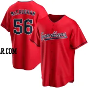 Darren McCaughan Men's Cleveland Guardians Red Replica Alternate Jersey