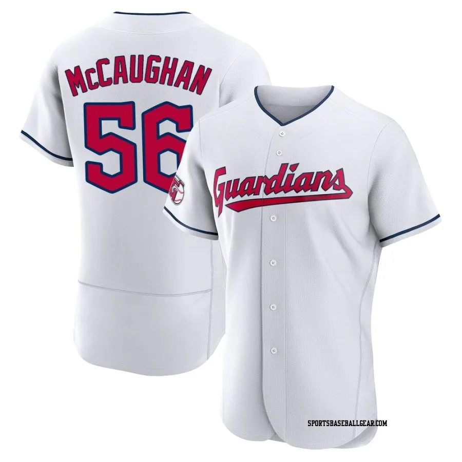 Darren McCaughan Men's Cleveland Guardians White Authentic Home Jersey