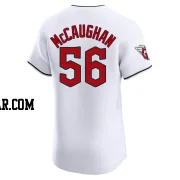 Darren McCaughan Men's Cleveland Guardians White Elite Home Jersey