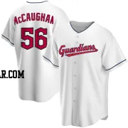 Darren McCaughan Men's Cleveland Guardians White Replica Home Jersey