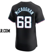 Darren McCaughan Men's Miami Marlins Black Elite Alternate Vapor Premier Jersey