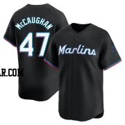 Darren McCaughan Men's Miami Marlins Black Limited Alternate Jersey