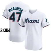 Darren McCaughan Men's Miami Marlins White Elite Home Jersey