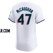 Darren McCaughan Men's Miami Marlins White Elite Home Jersey