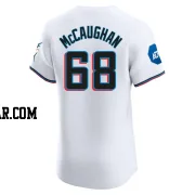 Darren McCaughan Men's Miami Marlins White Elite Home Patch Jersey