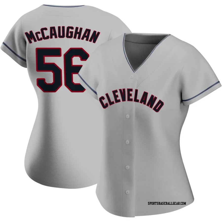 Darren McCaughan Women's Cleveland Guardians Gray Authentic Road Jersey