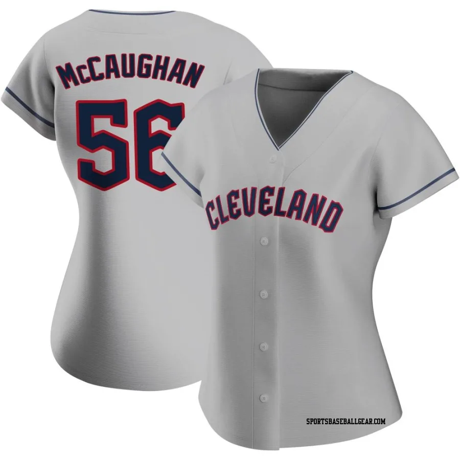 Darren McCaughan Women's Cleveland Guardians Gray Authentic Road Jersey