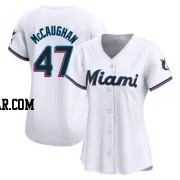 Darren McCaughan Women's Miami Marlins White Limited Home Jersey