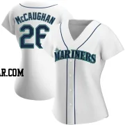 Darren McCaughan Women's Seattle Mariners White Authentic Home Jersey