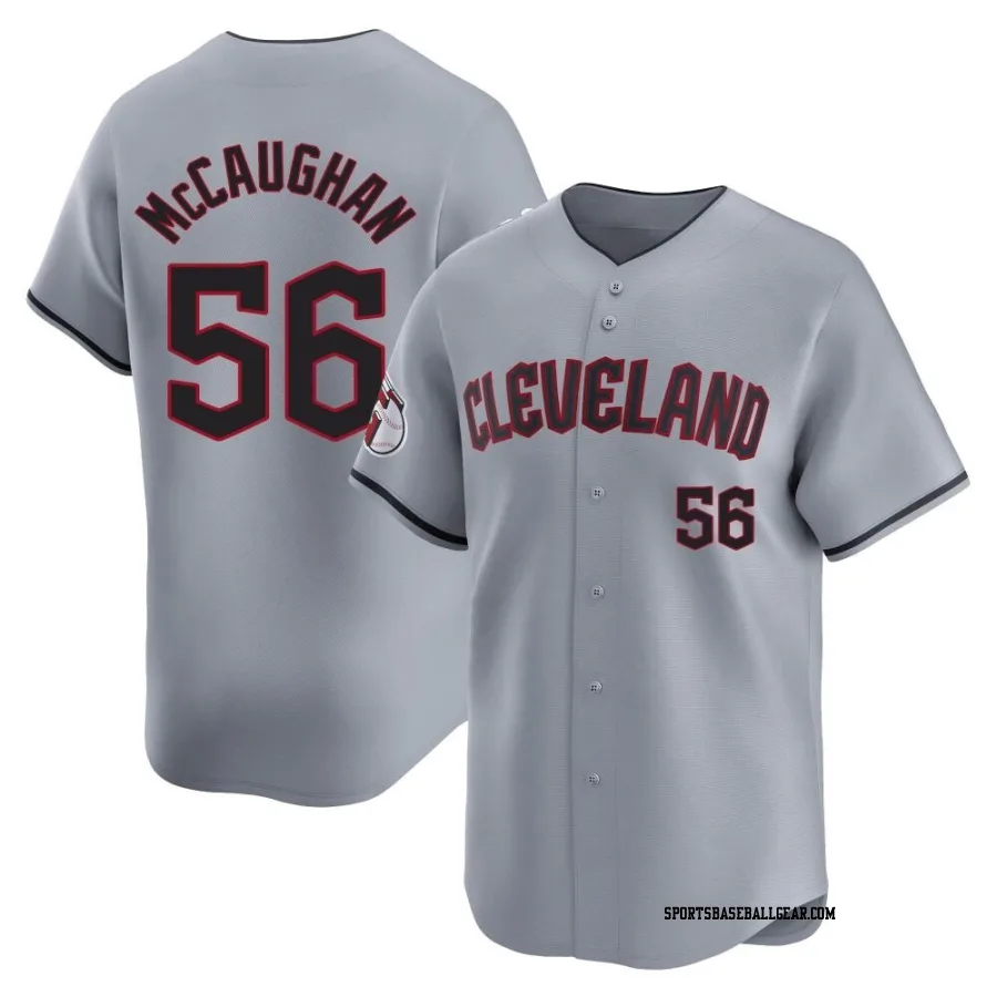 Darren McCaughan Youth Cleveland Guardians Gray Limited Road Jersey