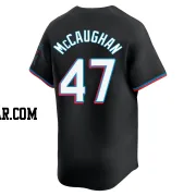 Darren McCaughan Youth Miami Marlins Black Limited Alternate Jersey