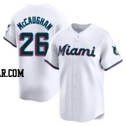 Darren McCaughan Youth Miami Marlins White Limited Home Jersey