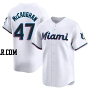 Darren McCaughan Youth Miami Marlins White Limited Home Jersey