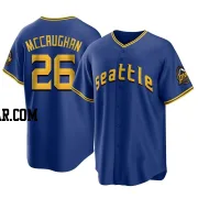 Darren McCaughan Youth Seattle Mariners Royal Replica 2023 City Connect Jersey