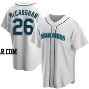 Darren McCaughan Youth Seattle Mariners White Replica Home Jersey