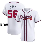 Darren O'Day Men's Atlanta Braves White Elite Home Jersey