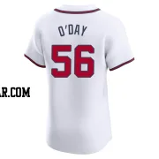 Darren O'Day Men's Atlanta Braves White Elite Home Jersey