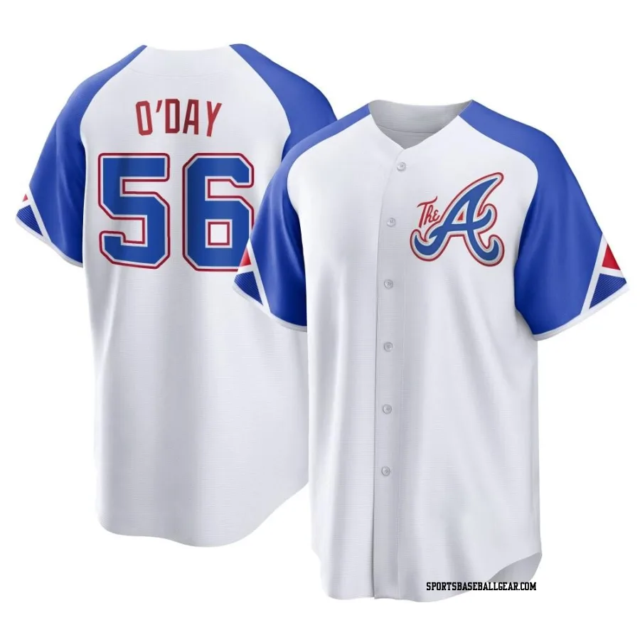 Darren O'Day Men's Atlanta Braves White Replica 2023 City Connect Jersey