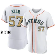 Darryl Kile Men's Houston Astros Gold Authentic White 2023 Collection Jersey