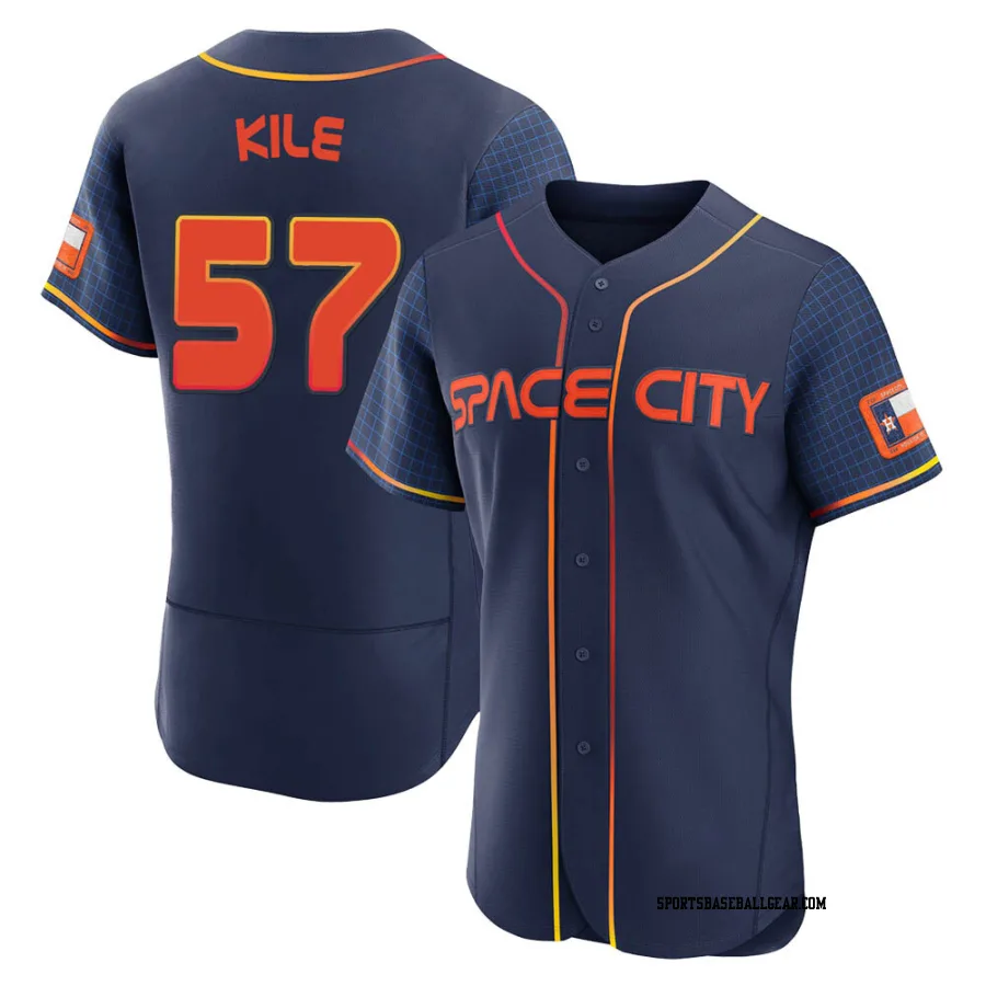 Darryl Kile Men's Houston Astros Navy Authentic 2022 City Connect Jersey