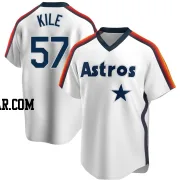 Darryl Kile Men's Houston Astros White Replica Home Cooperstown Collection Team Jersey