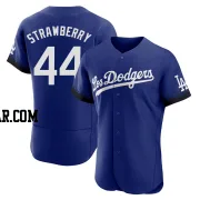 Darryl Strawberry Men's Los Angeles Dodgers Royal Authentic 2021 City Connect Jersey