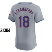 Darryl Strawberry Men's New York Mets Gray Elite Road Jersey