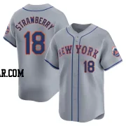 Darryl Strawberry Men's New York Mets Gray Limited Away Jersey