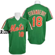 Darryl Strawberry Men's New York Mets Green Authentic Throwback Jersey