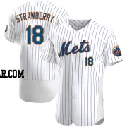 Darryl Strawberry Men's New York Mets White Authentic Home Jersey