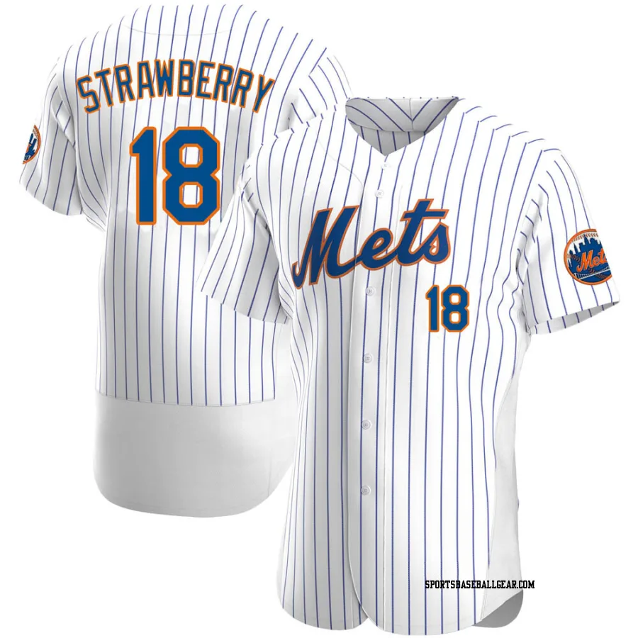 Darryl Strawberry Men's New York Mets White Authentic Home Jersey