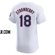 Darryl Strawberry Men's New York Mets White Elite Home Jersey